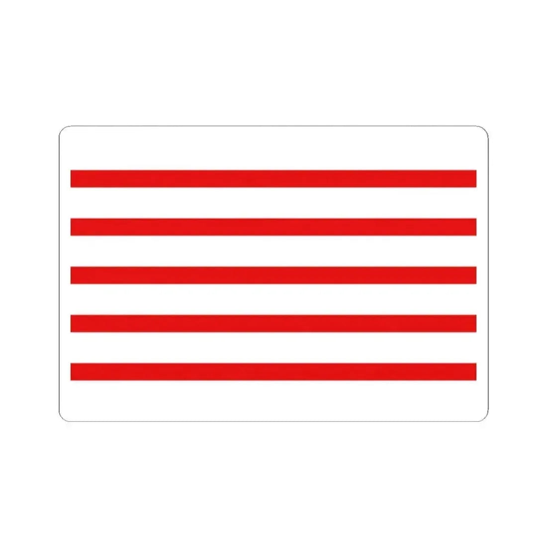 Flag of Haacht (Belgium) STICKER Vinyl Kiss-Cut Decal 2 Inch White - The Sticker Space