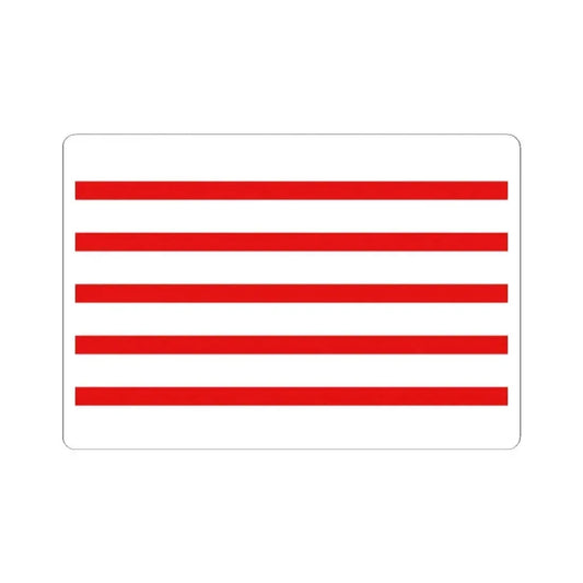 Flag of Haacht (Belgium) STICKER Vinyl Kiss-Cut Decal 2 Inch White - The Sticker Space