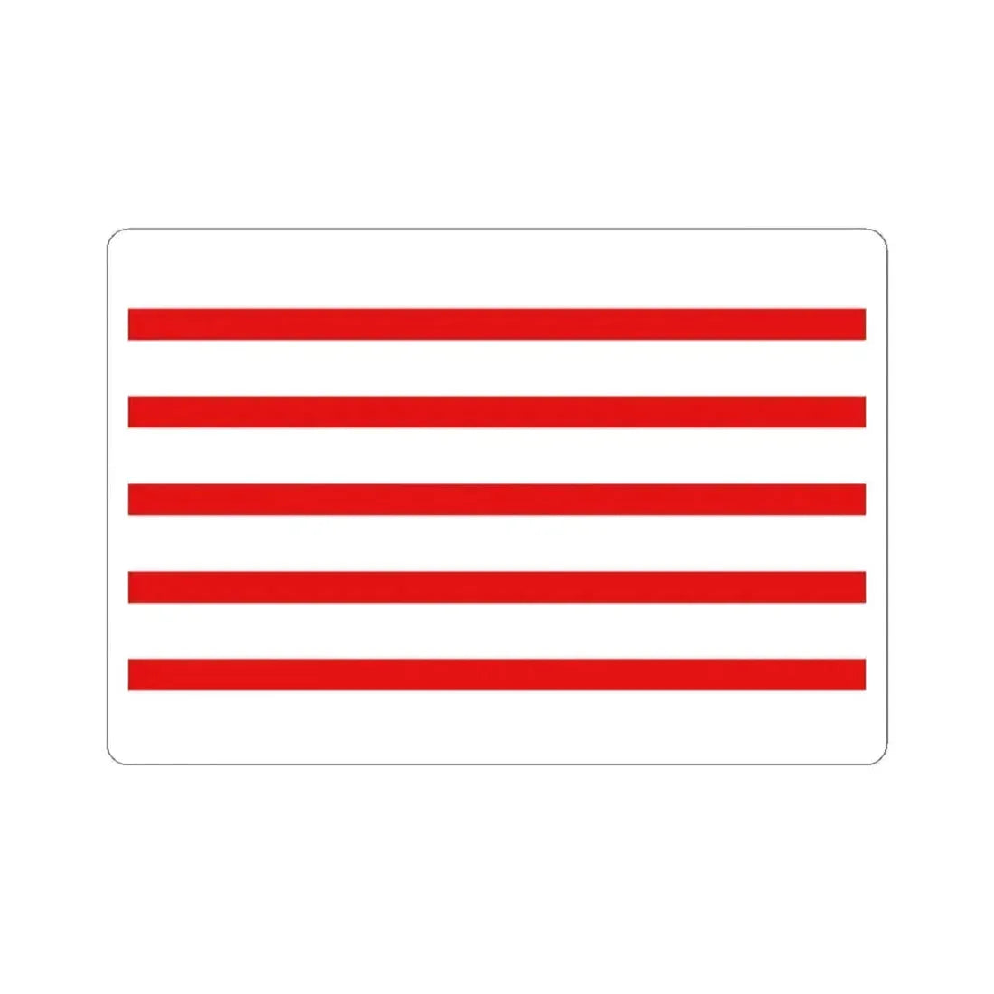 Flag of Haacht (Belgium) STICKER Vinyl Kiss-Cut Decal 3 Inch White - The Sticker Space