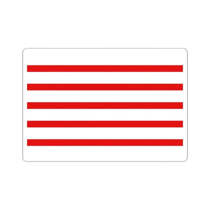 Flag of Haacht (Belgium) STICKER Vinyl Kiss-Cut Decal 3 Inch White - The Sticker Space