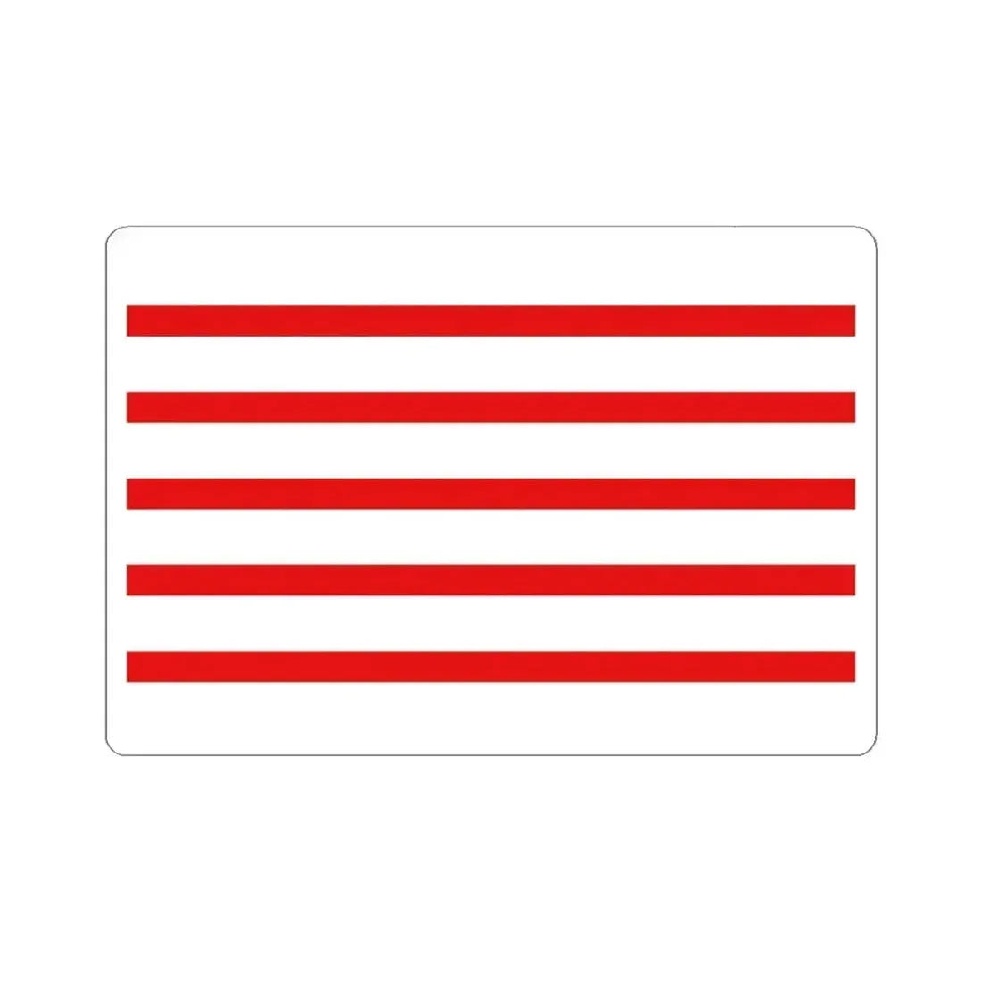 Flag of Haacht (Belgium) STICKER Vinyl Kiss-Cut Decal 6 Inch White - The Sticker Space