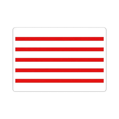 Flag of Haacht (Belgium) STICKER Vinyl Kiss-Cut Decal 6 Inch White - The Sticker Space