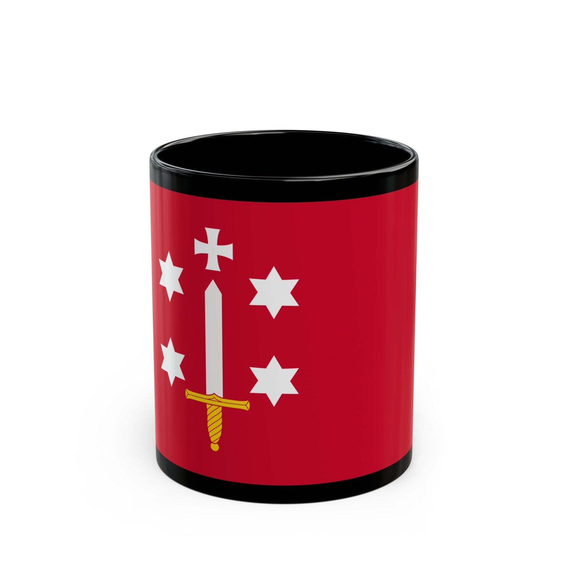 Flag of Haarlem the capital of the province of North Holland Netherlands - Black Coffee Mug-11oz-The Sticker Space