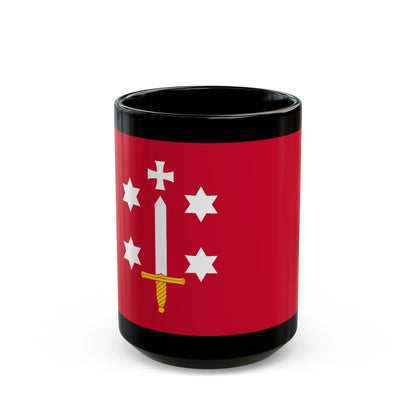 Flag of Haarlem the capital of the province of North Holland Netherlands - Black Coffee Mug-15oz-The Sticker Space