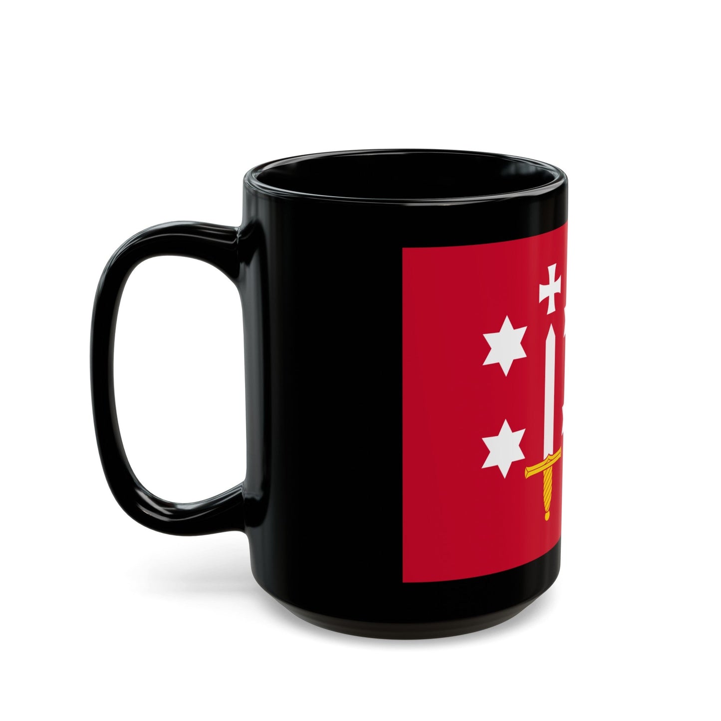 Flag of Haarlem the capital of the province of North Holland Netherlands - Black Coffee Mug-The Sticker Space