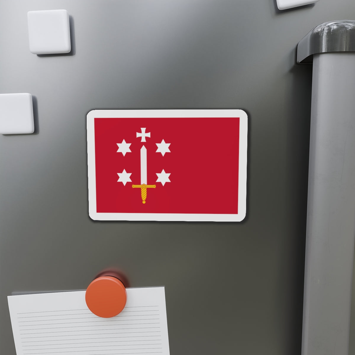 Flag of Haarlem the capital of the province of North Holland Netherlands - Die-Cut Magnet-The Sticker Space