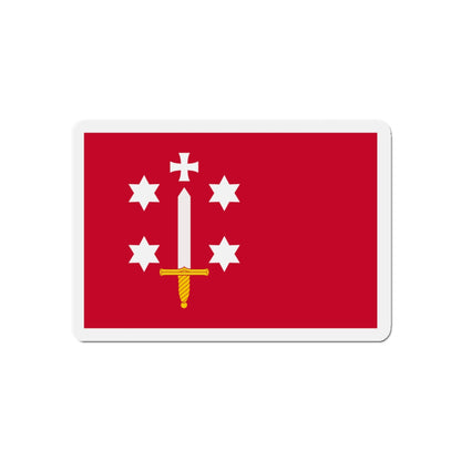 Flag of Haarlem the capital of the province of North Holland Netherlands - Die-Cut Magnet-5" x 5"-The Sticker Space