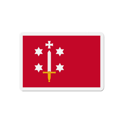 Flag of Haarlem the capital of the province of North Holland Netherlands - Die-Cut Magnet-6 × 6"-The Sticker Space