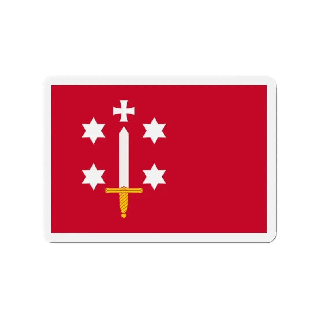 Flag of Haarlem the capital of the province of North Holland Netherlands - Refrigerator Magnet 2 Inch - The Sticker Space