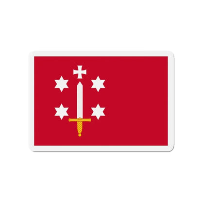 Flag of Haarlem the capital of the province of North Holland Netherlands - Refrigerator Magnet 3 Inch - The Sticker Space