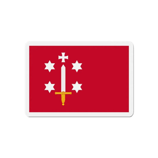 Flag of Haarlem the capital of the province of North Holland Netherlands - Refrigerator Magnet 6 Inch - The Sticker Space