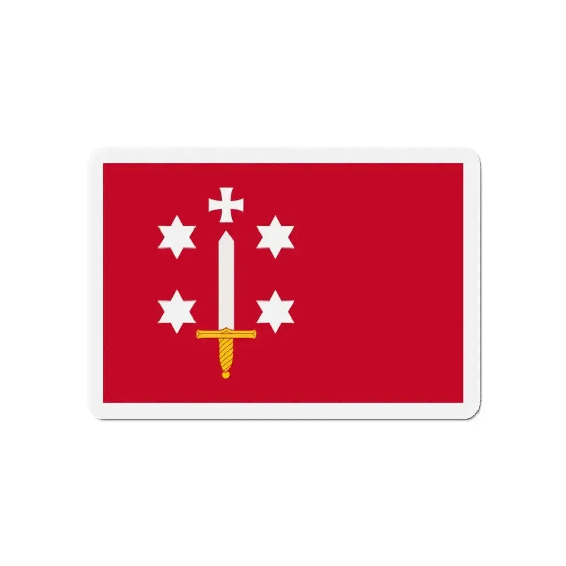 Flag of Haarlem the capital of the province of North Holland Netherlands - Refrigerator Magnet - The Sticker Space
