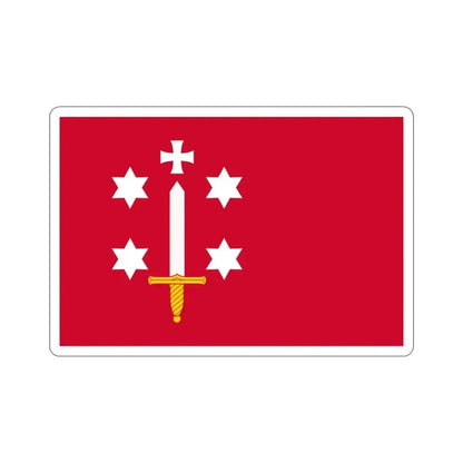 Flag of Haarlem the capital of the province of North Holland Netherlands STICKER Vinyl Die-Cut Decal 3 Inch - The Sticker Space