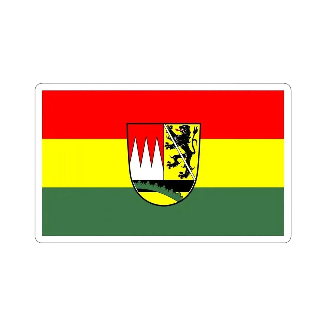 Flag of Haßberge Germany STICKER Vinyl Die-Cut Decal 4 Inch - The Sticker Space