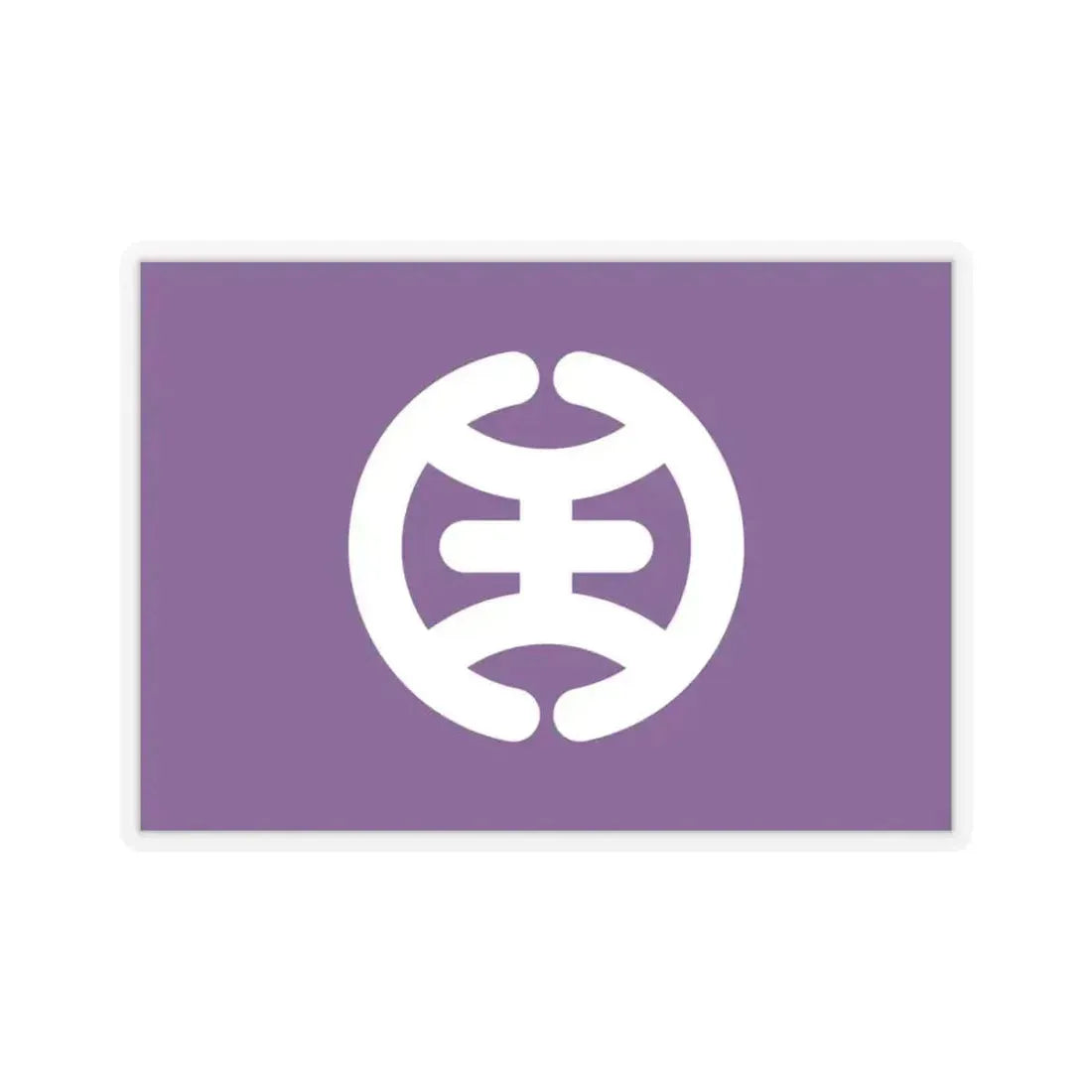 Flag of Hachioji Tokyo Japan - STICKER Vinyl Kiss-Cut Decal 3 Inch Transparent - The Sticker Space