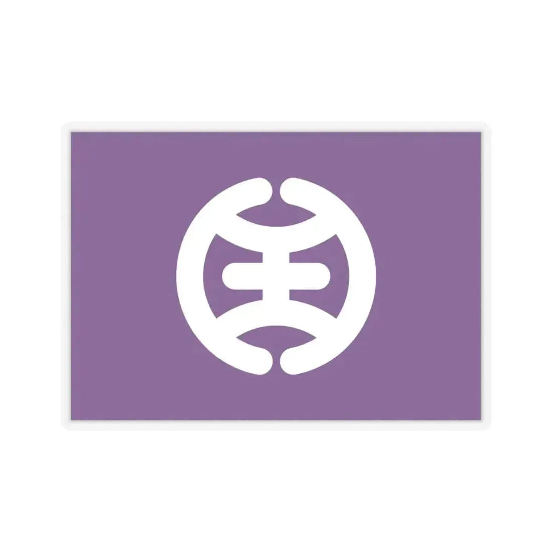 Flag of Hachioji Tokyo Japan - STICKER Vinyl Kiss-Cut Decal 4 Inch Transparent - The Sticker Space