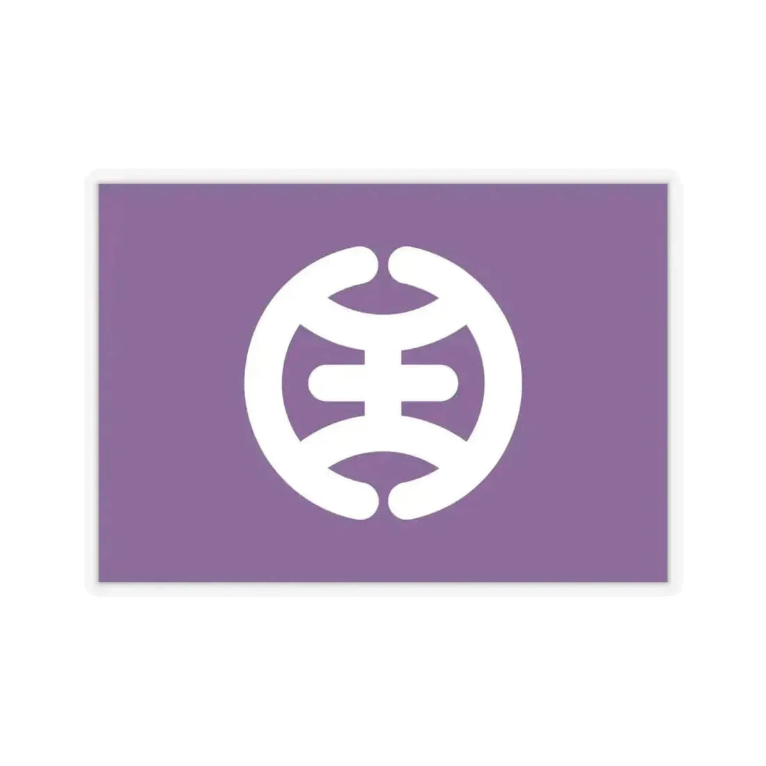 Flag of Hachioji Tokyo Japan - STICKER Vinyl Kiss-Cut Decal 6 Inch Transparent - The Sticker Space