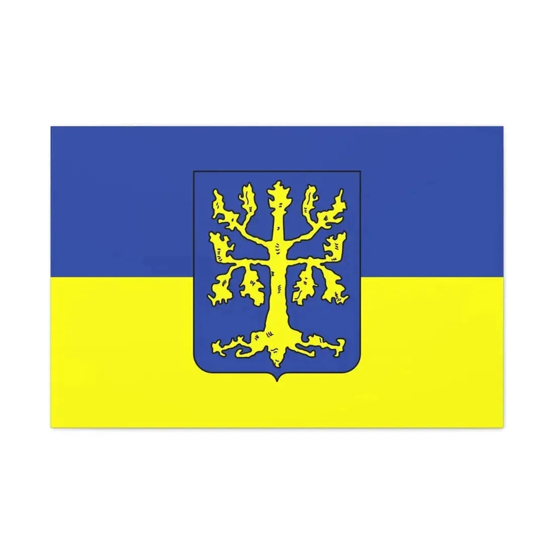 Flag of Hagen Germany - Canvas Wall Art 36" x 24" 1.25" - The Sticker Space