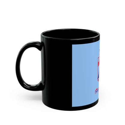 Flag of Haifa Israel - Black Coffee Mug-The Sticker Space