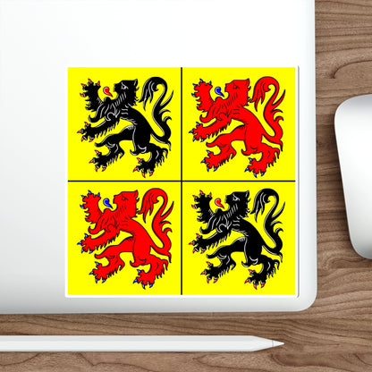 Flag of Hainaut Belgium STICKER Vinyl Die-Cut Decal-The Sticker Space