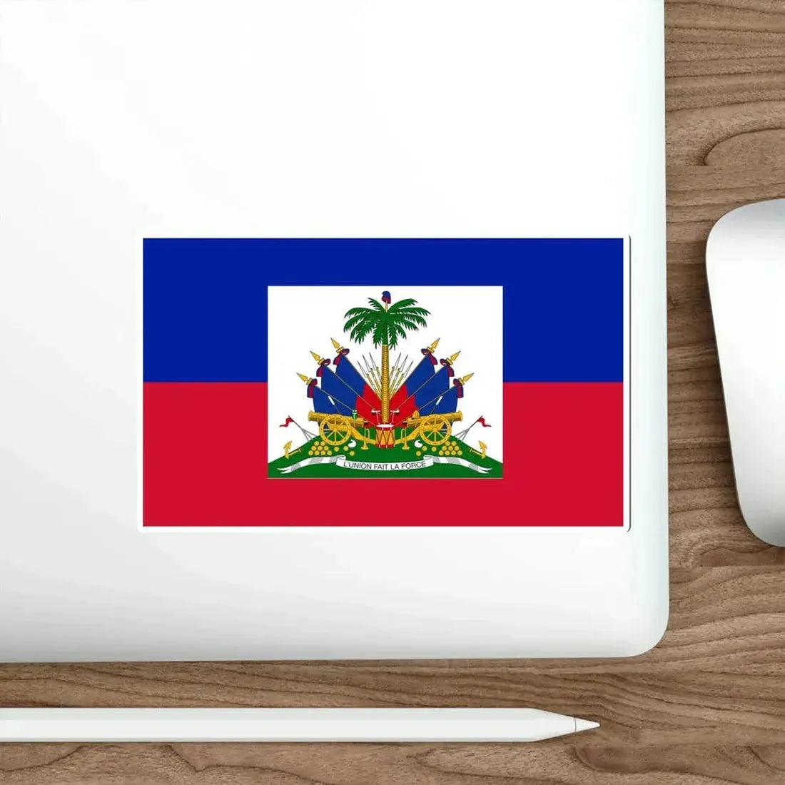Flag of Haiti (1859–1964) STICKER Vinyl Die-Cut Decal - The Sticker Space