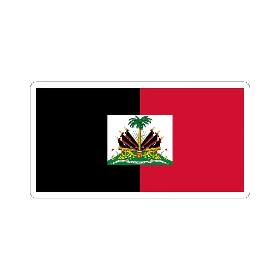 Flag of Haiti (1964–1986) STICKER Vinyl Die-Cut Decal 5 Inch - The Sticker Space