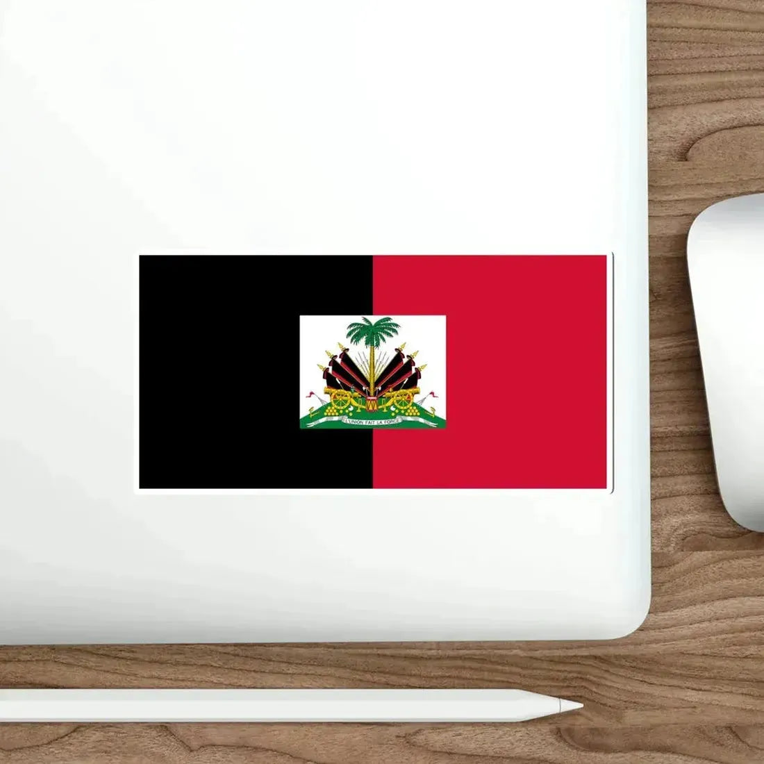 Flag of Haiti (1964–1986) STICKER Vinyl Die-Cut Decal - The Sticker Space