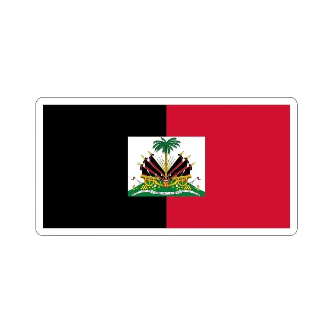 Flag of Haiti (1964–1986) STICKER Vinyl Die-Cut Decal - The Sticker Space