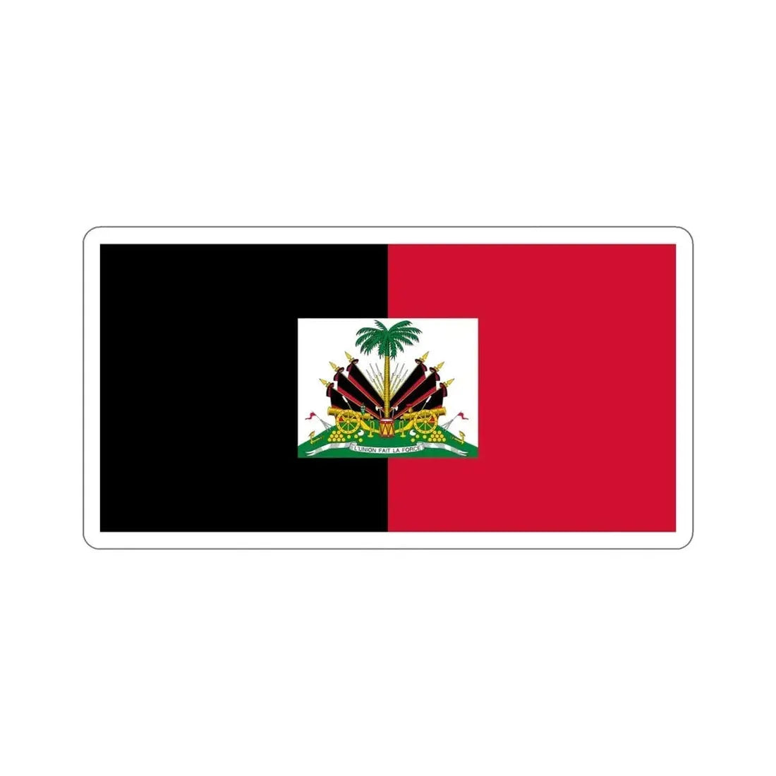 Flag of Haiti (1964–1986) STICKER Vinyl Die-Cut Decal - The Sticker Space
