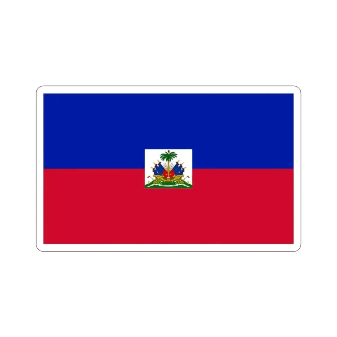 Flag of Haiti STICKER Vinyl Die-Cut Decal 2 Inch - The Sticker Space
