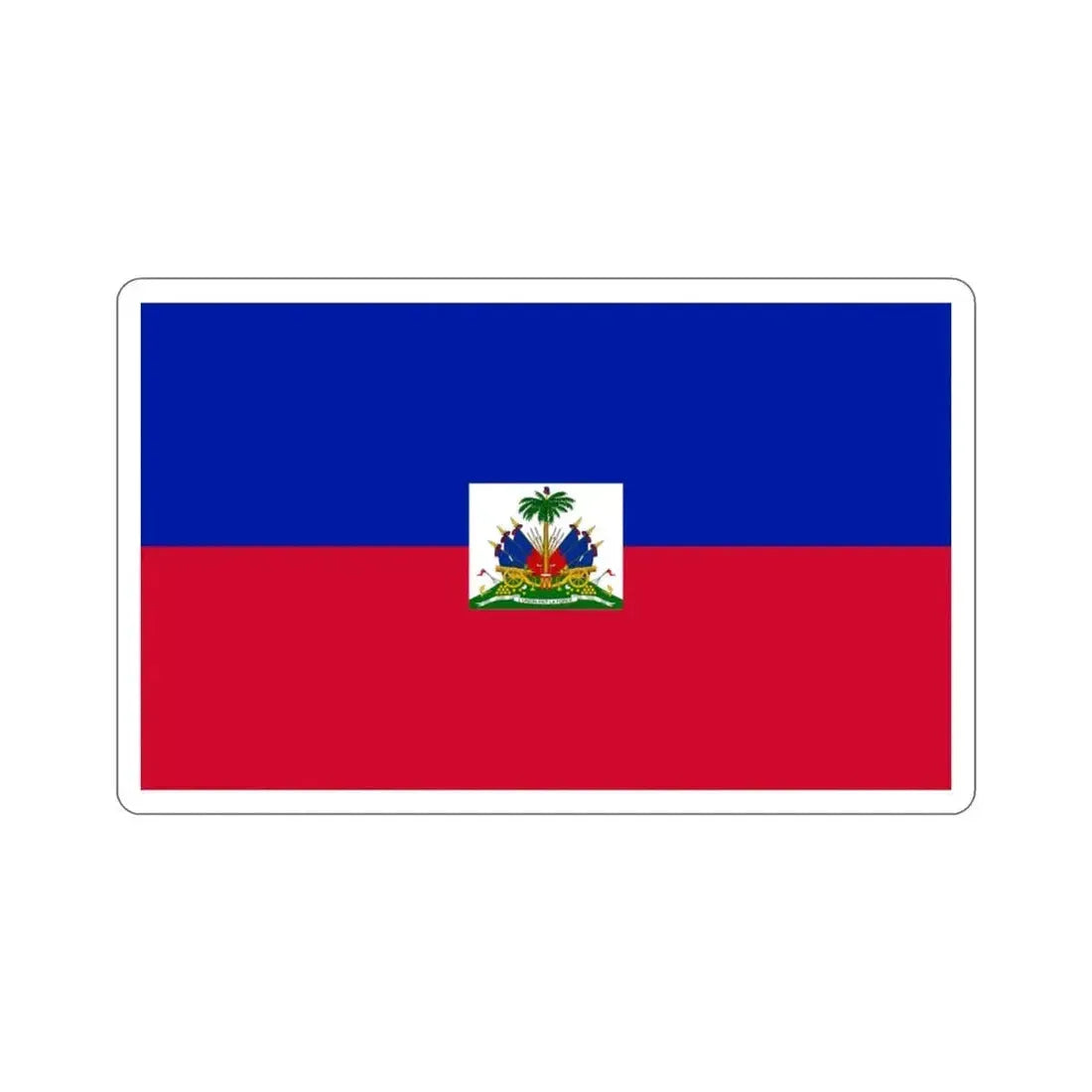 Flag of Haiti STICKER Vinyl Die-Cut Decal 3 Inch - The Sticker Space