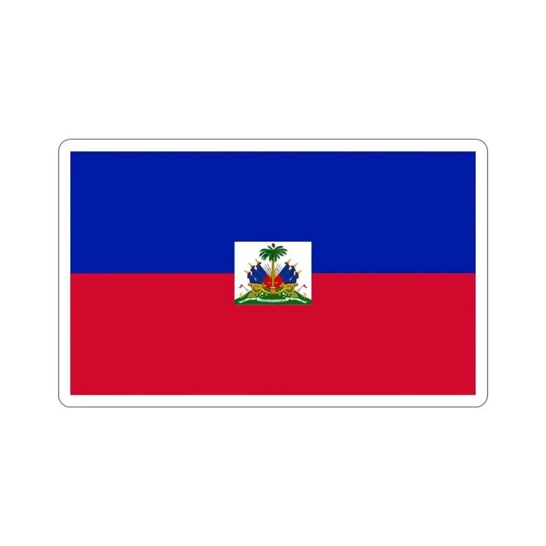 Flag of Haiti STICKER Vinyl Die-Cut Decal 3 Inch - The Sticker Space