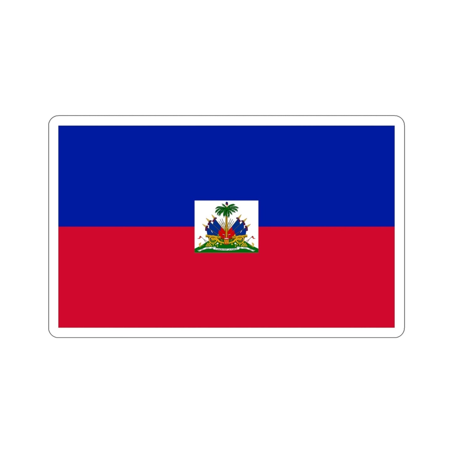 Flag of Haiti STICKER Vinyl Die-Cut Decal-4 Inch-The Sticker Space