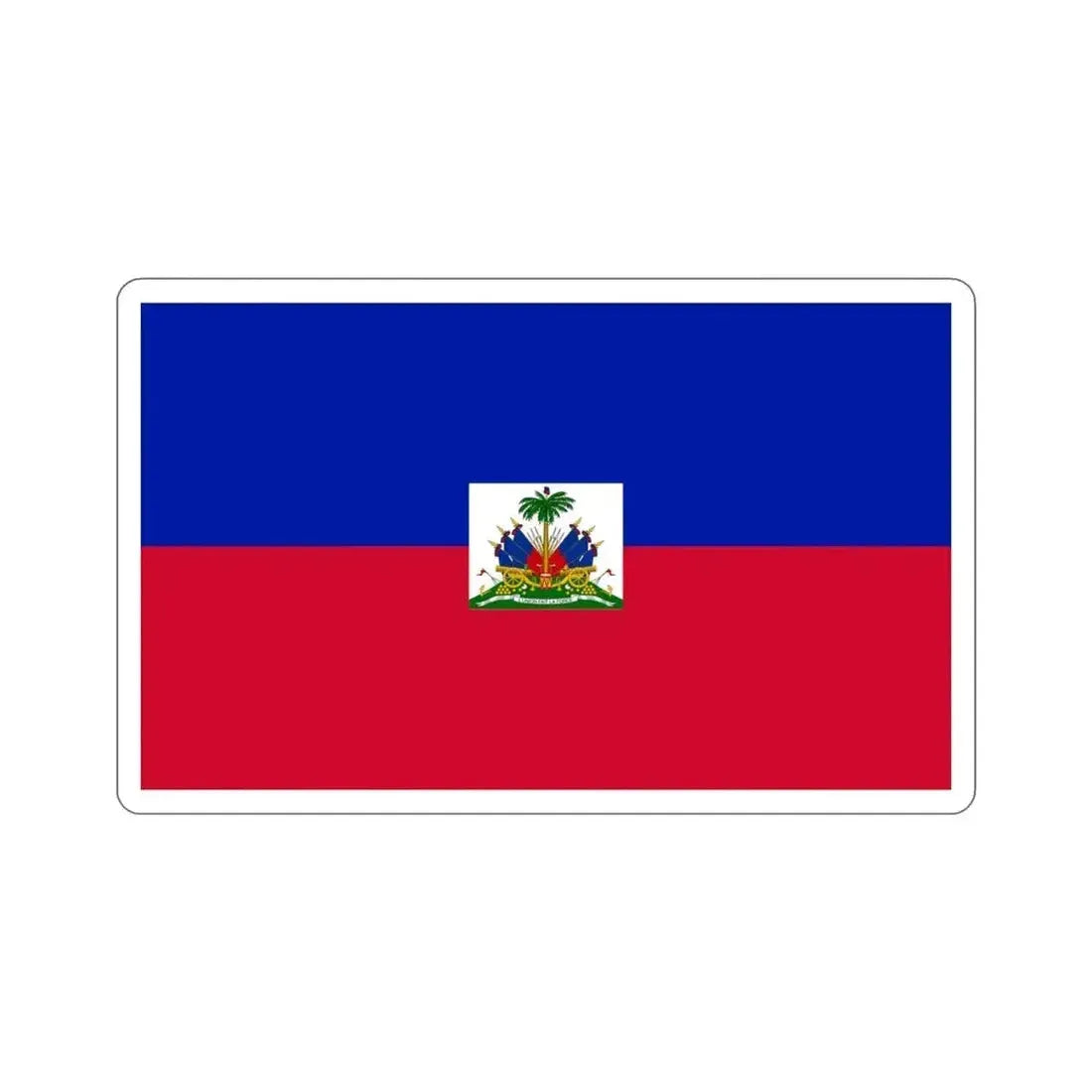 Flag of Haiti STICKER Vinyl Die-Cut Decal 4 Inch - The Sticker Space