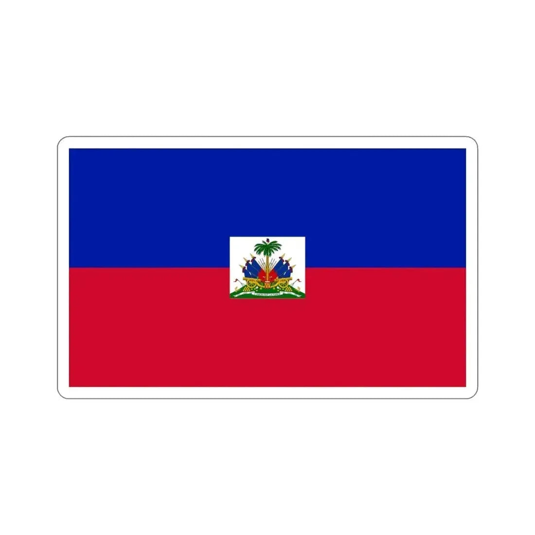 Flag of Haiti STICKER Vinyl Die-Cut Decal 4 Inch - The Sticker Space