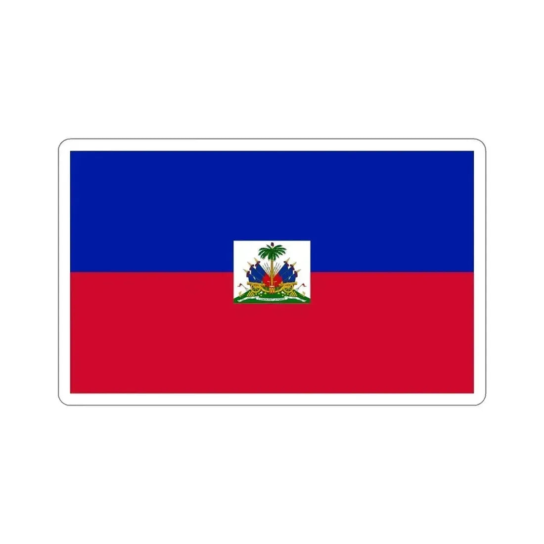 Flag of Haiti STICKER Vinyl Die-Cut Decal 5 Inch - The Sticker Space