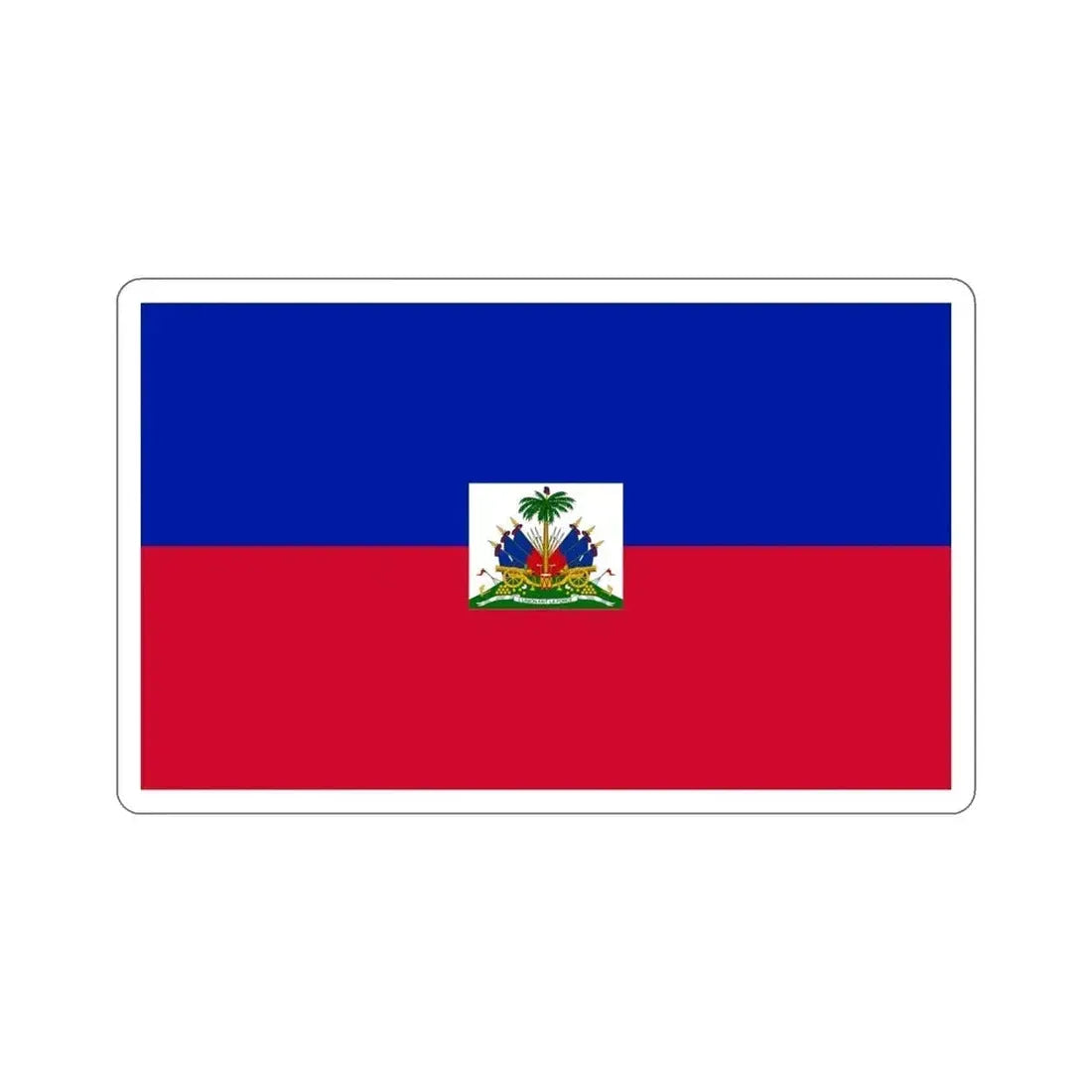 Flag of Haiti STICKER Vinyl Die-Cut Decal 5 Inch - The Sticker Space