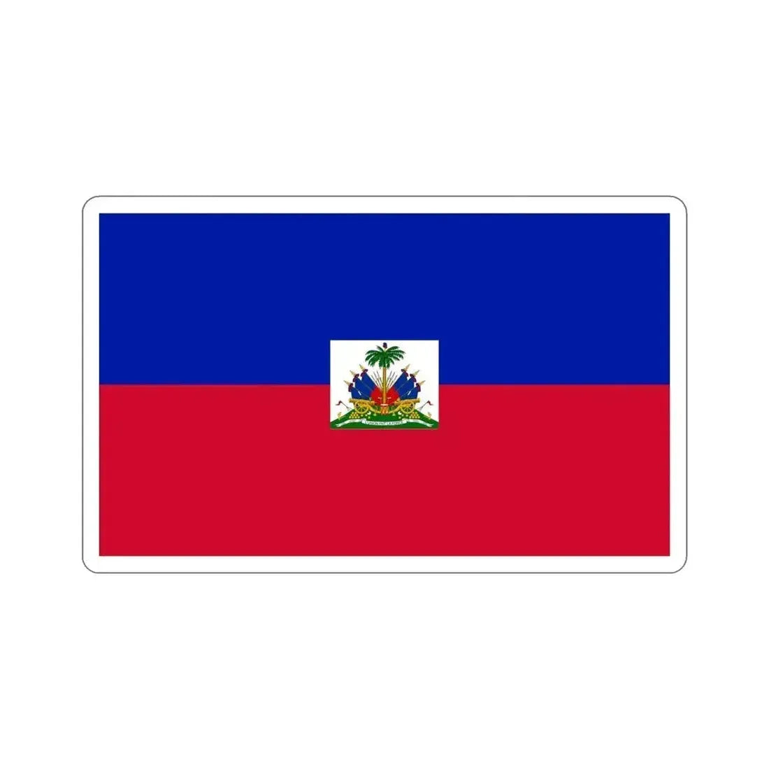 Flag of Haiti STICKER Vinyl Die-Cut Decal 6 Inch - The Sticker Space