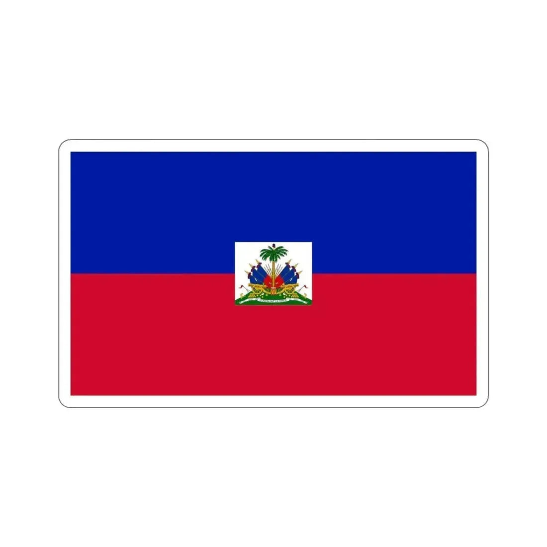 Flag of Haiti STICKER Vinyl Die-Cut Decal 6 Inch - The Sticker Space