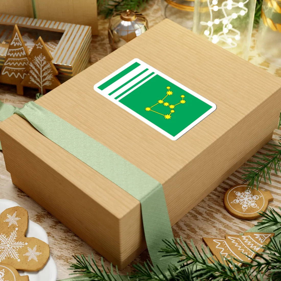 Flag of Haivoron raion (Ukraine) STICKER Vinyl Kiss-Cut Decal - The Sticker Space