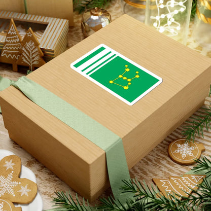 Flag of Haivoron raion (Ukraine) STICKER Vinyl Kiss-Cut Decal - The Sticker Space