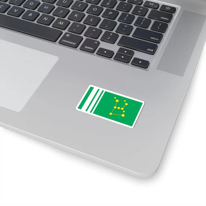 Flag of Haivoron raion (Ukraine) STICKER Vinyl Kiss-Cut Decal - The Sticker Space