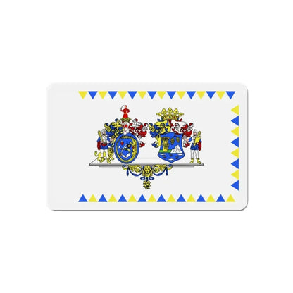 Flag of Hajdú Bihar County Hungary - Refrigerator Magnet 6 Inch - The Sticker Space