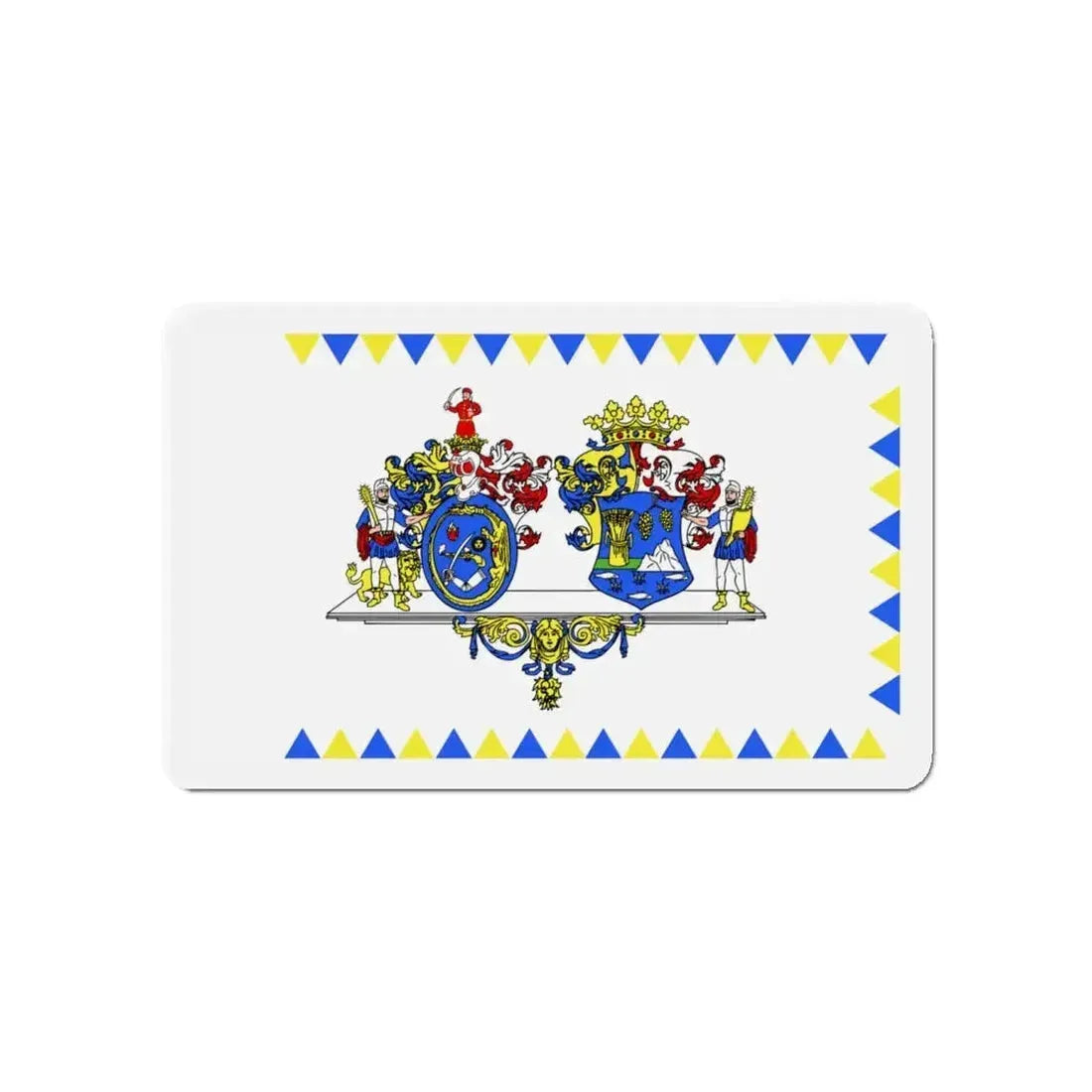 Flag of Hajdú Bihar County Hungary - Refrigerator Magnet - The Sticker Space