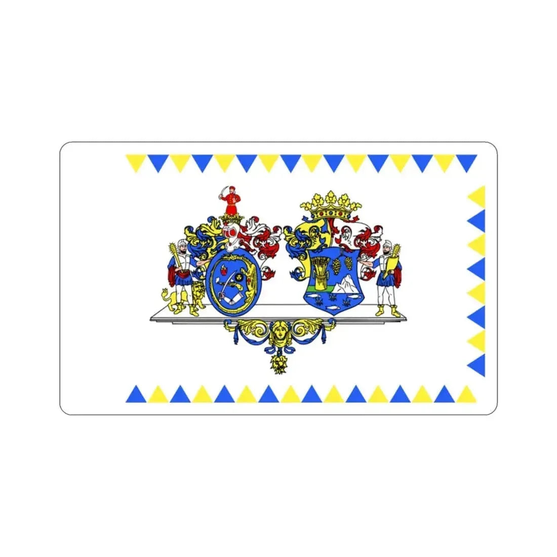 Flag of Hajdú Bihar County Hungary STICKER Vinyl Die-Cut Decal 2 Inch - The Sticker Space