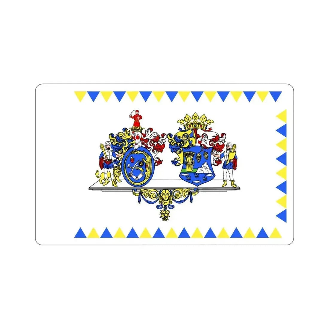 Flag of Hajdú Bihar County Hungary STICKER Vinyl Die-Cut Decal 4 Inch - The Sticker Space