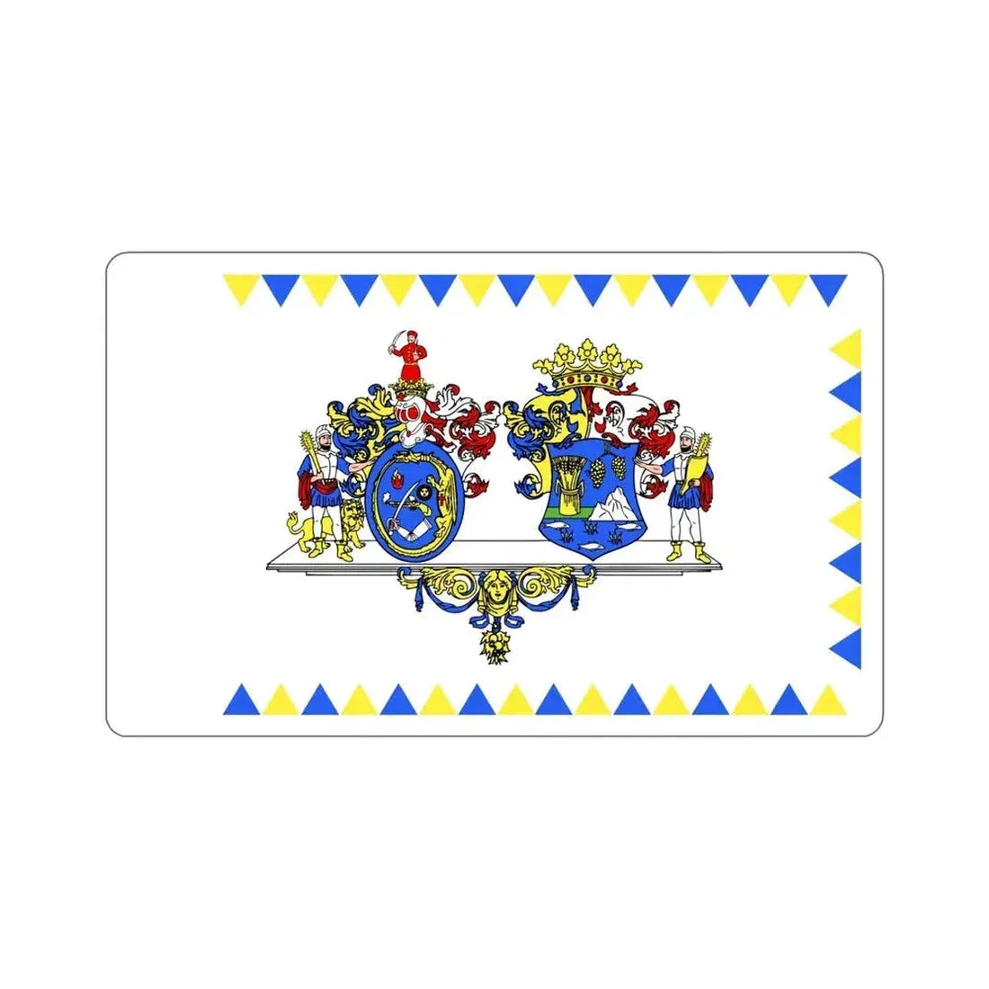 Flag of Hajdú Bihar County Hungary STICKER Vinyl Die-Cut Decal 5 Inch - The Sticker Space