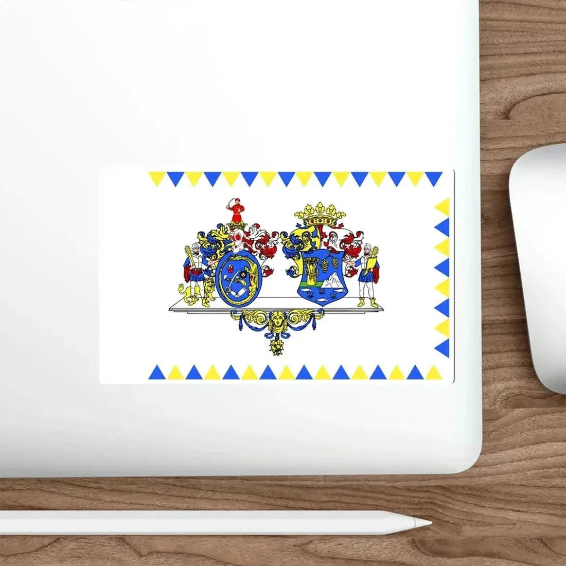 Flag of Hajdú Bihar County Hungary STICKER Vinyl Die-Cut Decal - The Sticker Space