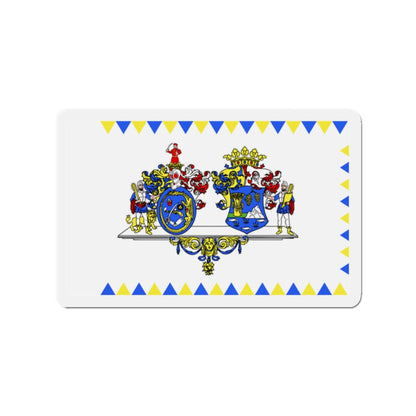 Flag of Hajdú Bihar County Hungary - Die-Cut Magnet-2" x 2"-The Sticker Space