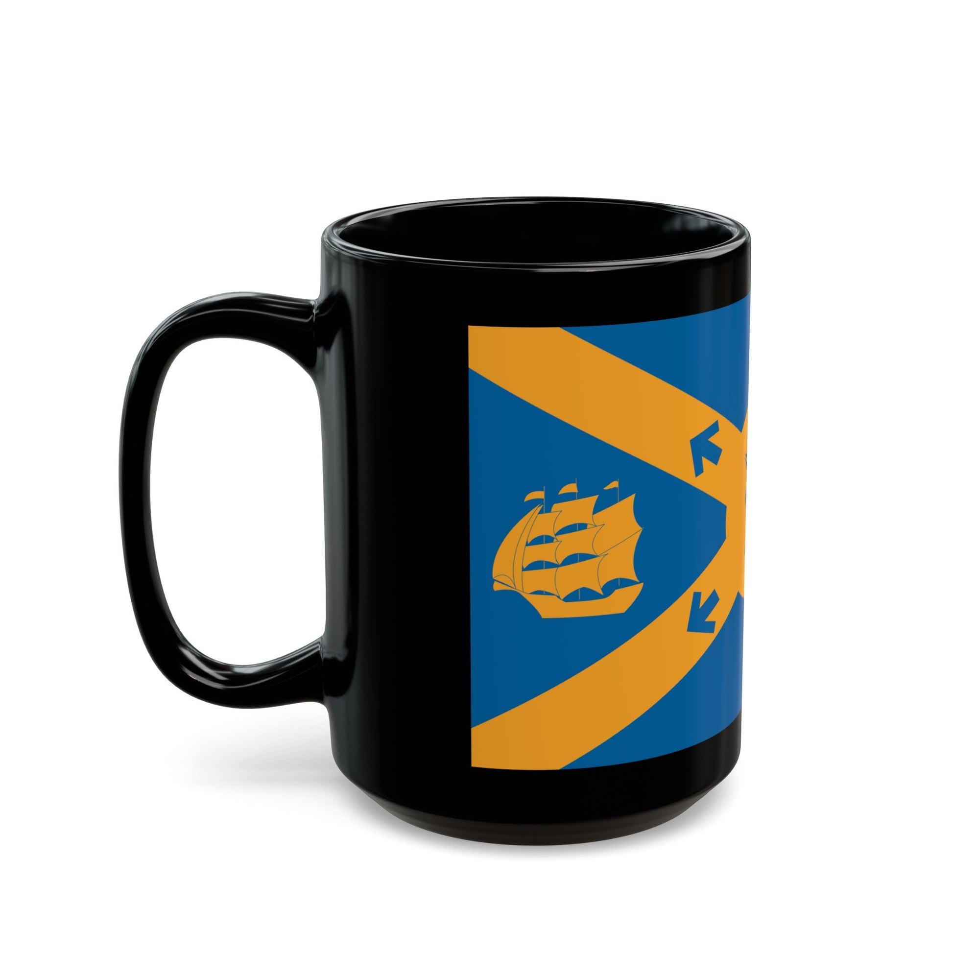 Flag of Halifax Canada - Black Coffee Mug-The Sticker Space